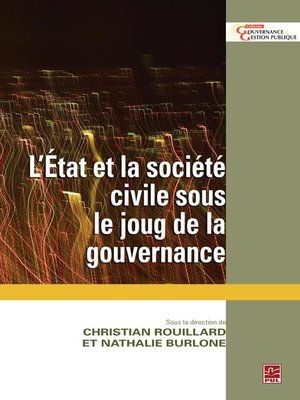 cover image of L'État et la société civile sous le joug de la gouvernance
